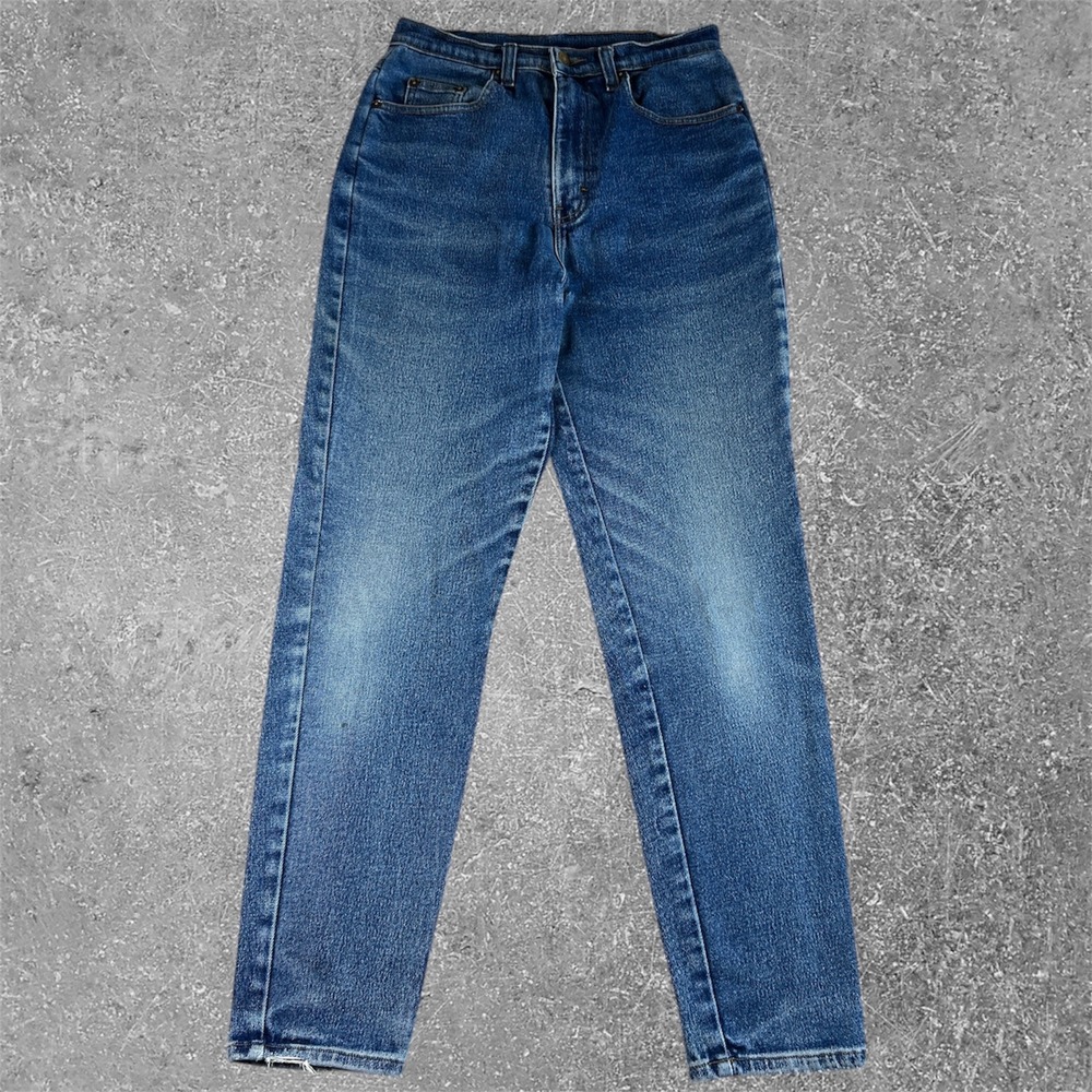 Vintage 90s Jordache‎ High Waisted Mom Jeans Medium Wash Tapered Leg Denim 28x30